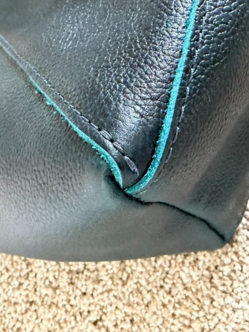 🆕 Portland Leather Naomi Bag Large - BOREAL 💙💚 - Picture 8 of 9